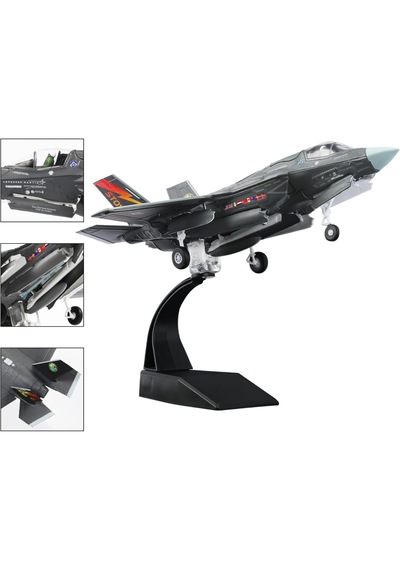 1/72 Ölçek F35 Savaş Uçağı Maketi 22x15x7 Cm Dekoratif Model Uçak .