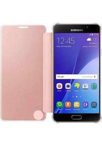 Galaxy A7 2016 A710f İle Uyumlu Clear View Cover Pembe Ef-za710czegww