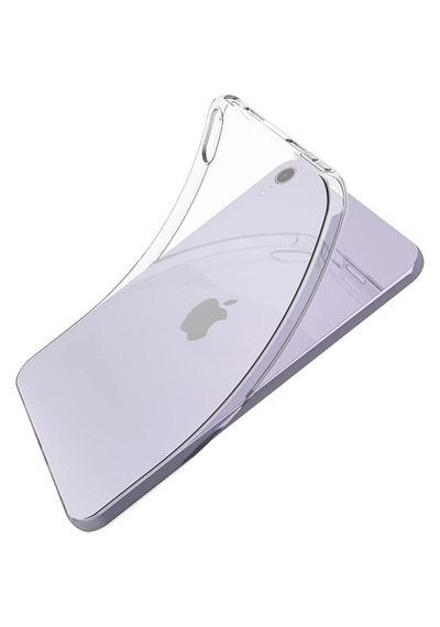 Ukscase Apple Uyumlu iPad  Mini 6 2021 Ve Mini 7 2024 8.4'' Şeffaf Silikon Kılıf Arka Kapak