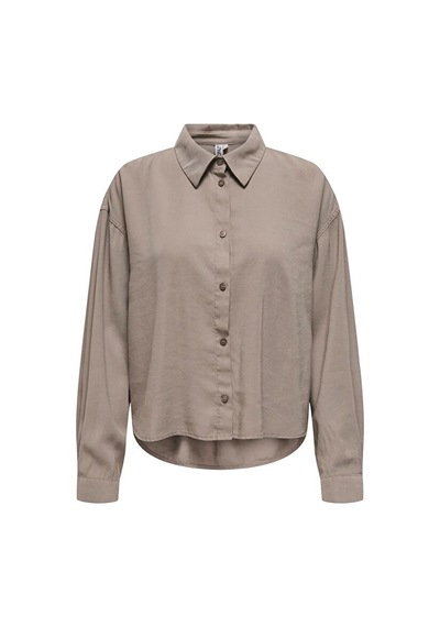 Only Onlarıs Lıfe Ls Pleat Shırt Wvn Bej Kadın T-shirt 15337947