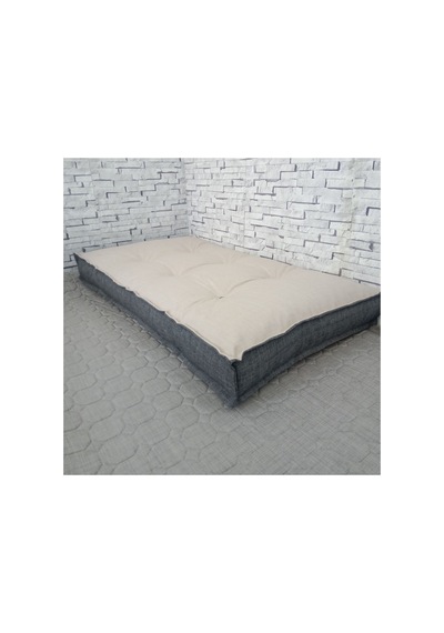 Düğmeli Yer Minderi 60x120 Krem