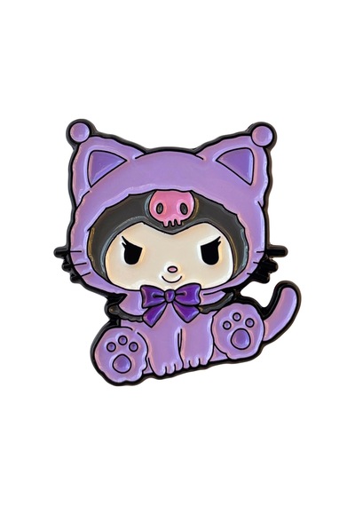 Kuromi Sanrio Metal Broş 1 Mor