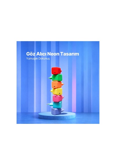 Ttec Smartcharger Gan 45w Avs Pd Seyahat Hızlı Şarj Aleti + Usb-c - Usb-c 3a 120 Cm Kablo Neon 96238734