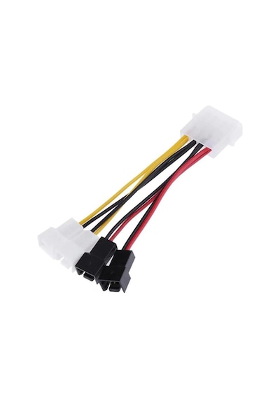 Fan Çoklayıcı Kablo Splitter 4 Pin Switch 3 Pin 3 Port