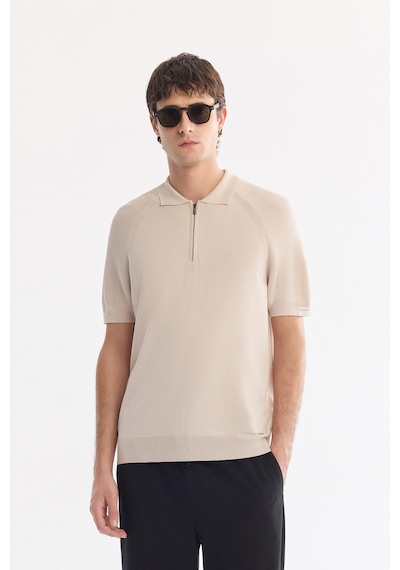 Avva Erkek Bej Polo Yaka Fermuarlı Rayon Karışımlı Regular Fit Triko T-shirt A61y5009 Avva Erkek Bej Polo Yaka Fermuarlı Rayon Karışımlı Regular Fit Triko T-shirt A61y5009