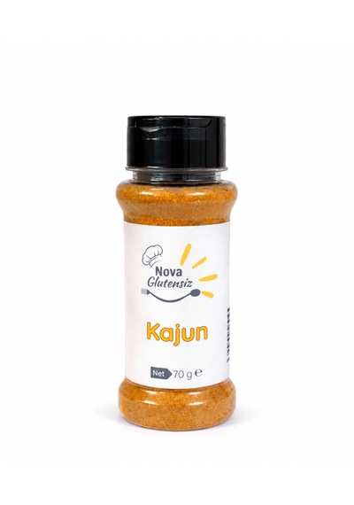 Nova Glutensiz Kajun 70 G Katkısız Ve Glutensiz Baharat Karışımı