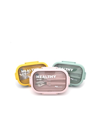 Valkyrie Isı Yalıtımlı Termal Çantalı Çelik Lunch Box Bpa Sız, Sızdırmaz, Çok Bölmeli Yemek Kabı Pembe Pembe