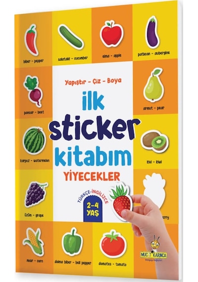 Yükselen Zeka Yapıştır-Çiz-Boya İlk Sticker Kitabım (2-4 Yaş)