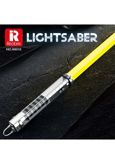 Reobrix 99012 Işın Kılıcı Sarı Yaratıcı Yapı Blok Seti Building Blocks Lightsaber - 598 Parça