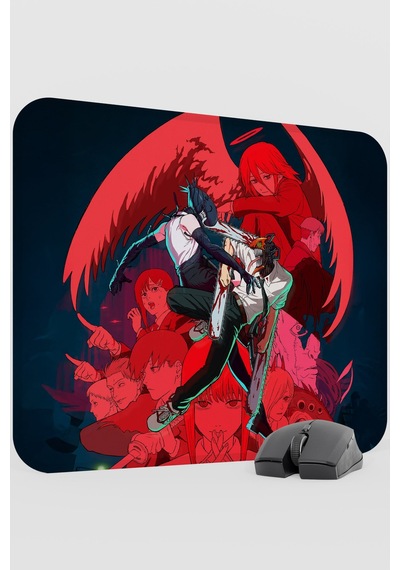 Chainsaw Man Anime V1 - 48x40 Xl Gaming Kauçuk Kaymaz Taban Mouse Pad Fare Altlığı