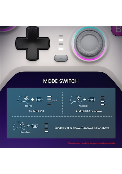 Nova Wireless Switch Pro Controller Switch/lite/oled İçin, Hall Efektli Joysticks, Rgb Led, Turbo, Programlanabilir, Hareket Kontrolü, Uyandırma Fonksiyonu Beyaz Nova Wireless Switch Pro Controller Switch/lite/oled İçin, Hall Efektli Joysticks, Rgb Led, Turbo, Programlanabilir, Hareket Kontrolü, Uyandırma Fonksiyonu Beyaz