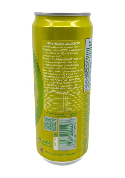 Chupa Chups Sparkling Lemon Flavour - Limon Aromalı Gazlı İçecek 330 Ml