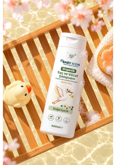 Baby İcon Doğal Vegan Papatyalı Saç Ve Vücut Şampuanı 400 Ml