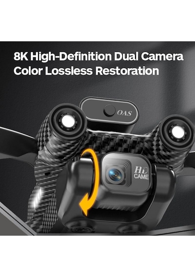 A13 Drone,8k Çift Kameralı Karbon Fiber, Elektrikli Ayarlanabilir Lens, Uzaktan Kumandalı Drone-1447
