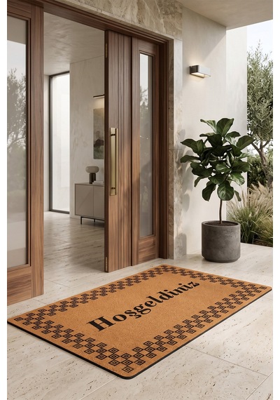Villadia Home Textile Kapı Önü Paspası Kaymaz Taban Dekoratif Paspas Ev Giriş Antre İç Ve Dış Mekan Paspası 45x70 Cm 23ypycoco