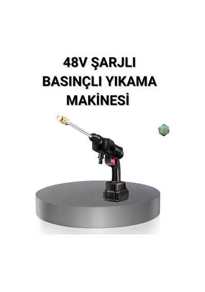Kablosuz Basınçlı Yıkama Makinesi 48v Güçlü Motor 2 Pil Ve Köpük Hazneli