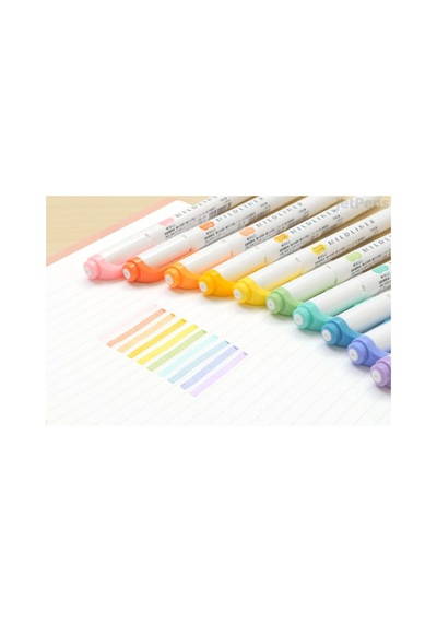 Zebra Mildliner Çift Taraflı Işaretleme Kalemi 5'li Set Pastel Re