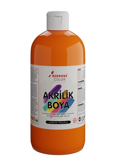 Turuncu Akrilik Boya 500 Gr