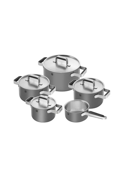 Zwilling Pure Tencere Seti 5 Parça Gri Zw-1028803 Zwilling Renkli