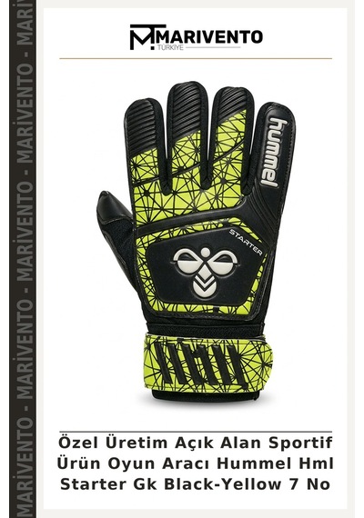 Özel Üretim Açık Alan Sportif Ürün Oyun Aracı Hummel Hml Starter Gk Black-yellow 7 No Sarı - Siyah