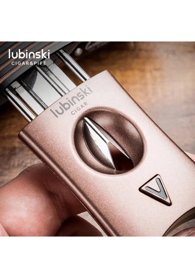 Lubinski Yeni Seri Çakmak Ve Kesici Puro Seti Bronz