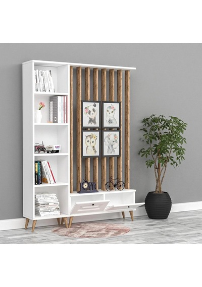 Wave Kitaplık Mdf Beyaz Wave Kitaplık Mdf Beyaz