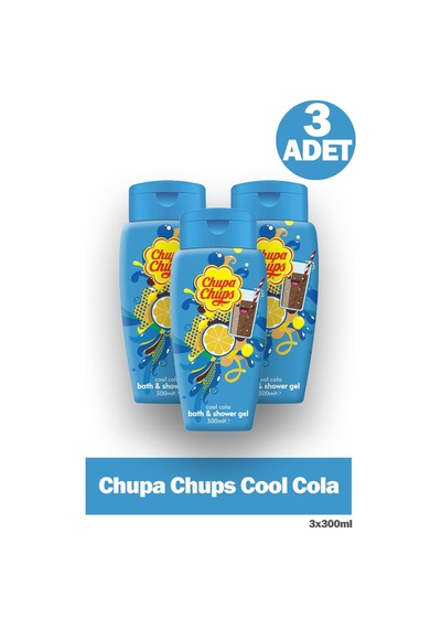 Chupa Chups Cool Cola Duş Jeli 300 Ml 3 Adet Şeker