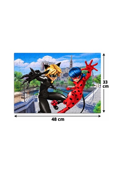 Uğur Böceği Ve Kara Kedi 200 Parça Puzzle Yüksek Baskı Kaliteli Eğlenceli Puzzle