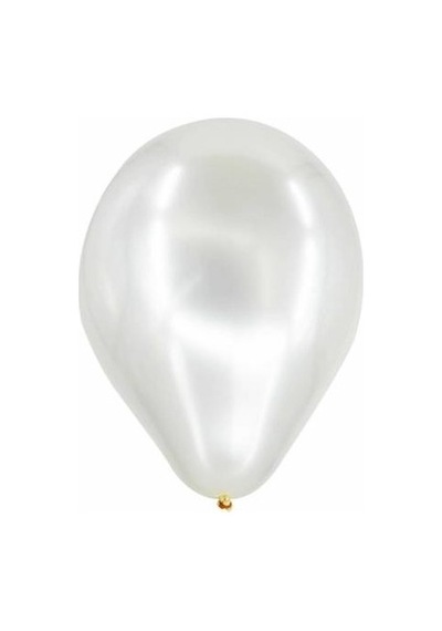 Metalik Balon Beyaz 50 Adet BEYAZ
