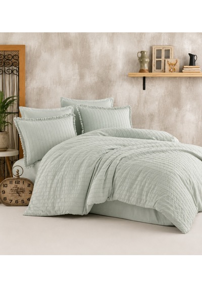Butik Nev Takımı Çift Kişilik Estina V8 Adaçayı Renkli