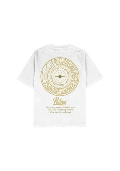 Adrift Polaris Oversize Unisex T-shirt Beyaz