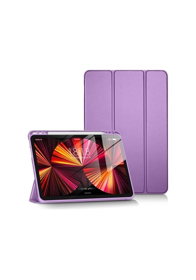 Mey İthalat Apple İpad Uyumlu Pro 11 2024 Kılıf Tablet Smart Kılıf - Lila Arka Kapak