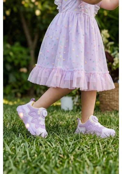 In Step Twinkle Mekanizmalı Işıklı Kız Çocuk Lila Spor Ayakkabı