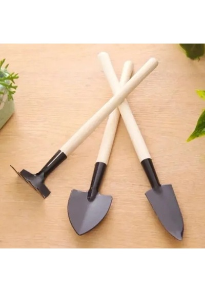Mini Kazma, Kürek Ve Tırmık Seti Çok Renkli