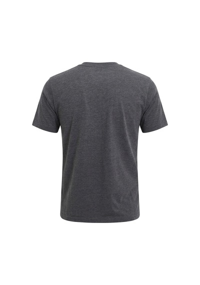 Uki Antrasit Bisiklet Yaka Basic T-shirt