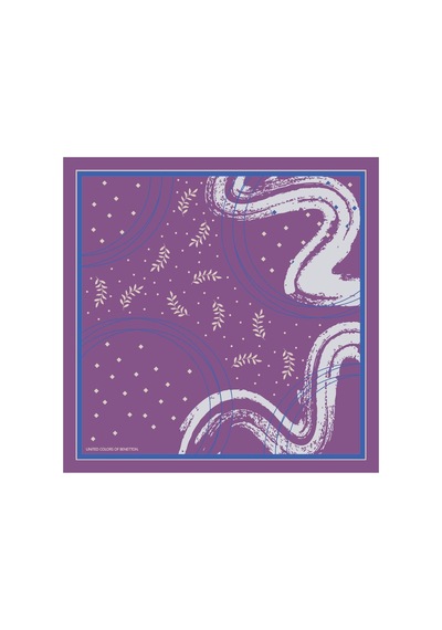 United Colors Of Benetton Flora Bandana/fular -1019-47 47 Mor