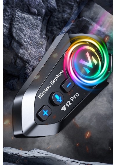 Wearfitpro Y12 Pro İntercom Bluetooth Motosiklet Kask Kulaklığı İntercom Kulaklık