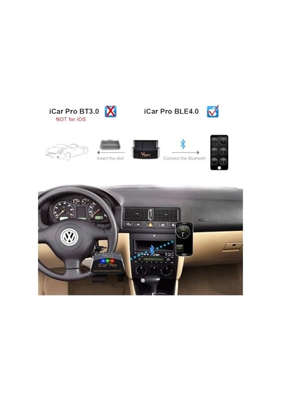 Vgate İcar Pro Bluetooth 3.0 Obd2 Kod Okuyucu Obdıı Tarayıcı Tarama Aracı Araba Arıza Kontrolü Motor Işığı Tork