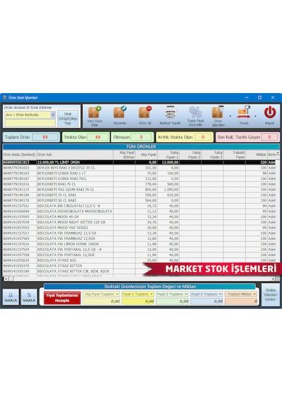 Barkodlu Satış Programı Barkod Okuyucu