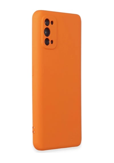 Realme 7 Pro Kılıf Nano İçi Kadife Silikon - Turuncu 0.2M-Çok Renkli
