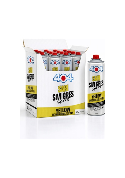 404 Sarı Sıvı Gres Sprey 400ml 20li Koli