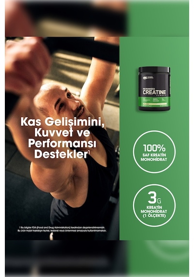 Creatine Kreatin Aromasız 317g 93 Servis Kas Gücü Ve Performans Artışı Desteği Aromasız