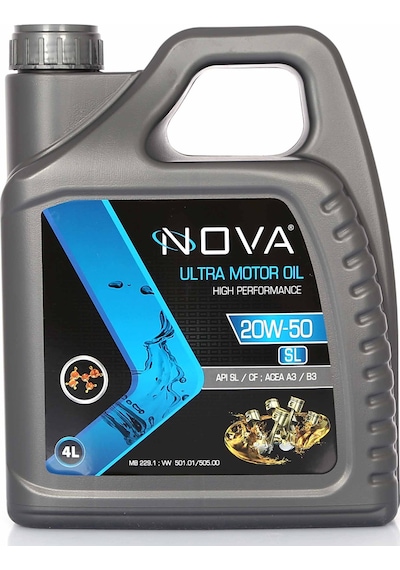 Nova 20W-50 Motor Yağı 4 L + K.Antifriz 3 L