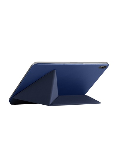 İpad Air 13 2024 Uyumlu Pitaka Folio 3 Kalem Bölmeli Standlı Kılıf Lacivert Kapaklı Kılıf