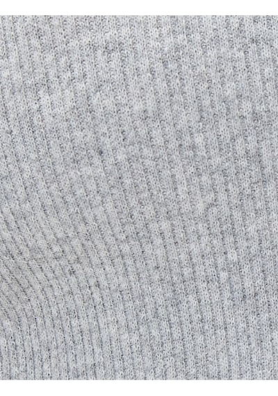 Koton Crop Atlet Dar Kesim Bisiklet Yaka Gri Melanj 3sal30079ık