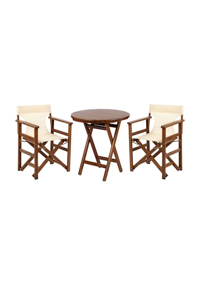 Motoryagmarket Rejisör Katlanır Bahçe Balkon Seti: 90Lık Masa + 2 Sandalye Ceviz Motoryagmarket Rejisör Katlanır Bahçe Balkon Seti: 90Lık Masa + 2 Sandalye Ceviz