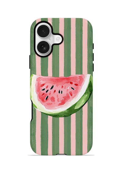 Apple iPhone Uyumlu 16 Vorian Çift Katmanlı Kılıf Watermelon Postcard