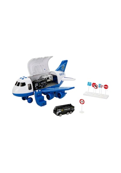 Maxx Wheels Sesli Ve Işıklı Sürtmeli Polis Uçağı
