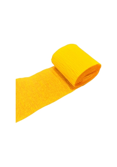 İtalyan Krapon Kağıdı Dekor Süs 6 Lı Sarı 5x2,2 Metre Tüm Yaşlar