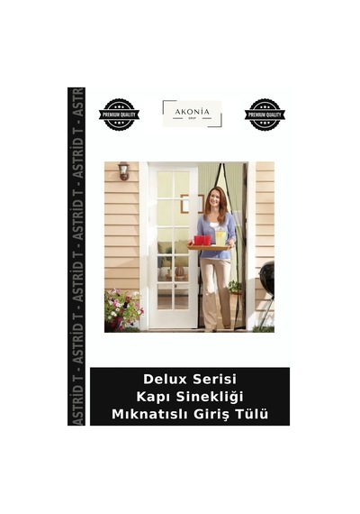 Delux Serisi Kapı Sinekliği Mıknatıslı Giriş Tülü